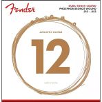 Fender 0730860403 860L Phosphor Bronze Dura-Tone Kaplamalı Akustik Gitar Teli (12-53) | Light Tansiyon Kaplamalı Tel Dayanıklı Yapı Ve Sıcak Akustik Ses