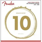 Fender 0730880002 Dura-Tone 880Xl 80/20 Coated Akustik Gitar Teli (10-48) | Ekstra İnce Takım Yumuşak Çalım Ve Dayanıklı Kaplama