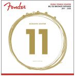 Fender 0730880003 Dura-Tone 880Cl 80/20 Coated Akustik Gitar Teli (11-52) | Korozyon Önleyici Kaplama Parlak Ton Ve Uzun Ömür