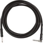 Fender 0990820025 Professional Enstrüman Kablosu (3m - Siyah Açılı) | Bir Ucu L Tipi Jak Sahne İçin Dayanıklı ve Esnek S
