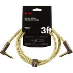 Fender 0990820098 Deluxe L/L Uçlu Tweed Patch Kablosu (90cm) | Uzun Mesafe Pedalboard Bağlantıları İçin 90 cm Yama Kablo