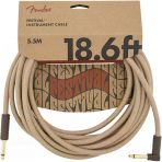 Fender 0990918021 Festival Pure Hemp Enstrüman Kablosu (5M - Natural) | Boyasız Doğal Kenevir Dokusu Esnek Yapı Ve Sağlam Bağlantı