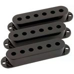 Fender 0991364000 Stratocaster Manyetik Kapağı Seti (3 Adet) - Siyah | Orijinal Yedek Parça, Standart Stratocaster Uyumu Ve Dayanıklı Plastik