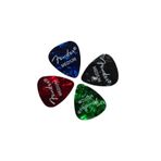 Fender 351 Premium Celluloid Picks Black Moto Medium Pena