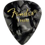 Fender 351 Premium Celluloid Picks Black Moto Thin Pena