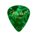 Fender 351 Premium Celluloid Picks Green Moto Thin Pena