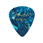 Fender 351 Premium Celluloid Picks Ocean Turquoise Medium Pena