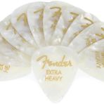 Fender 351 Premium Celluloid Picks White Moto Heavy Pena