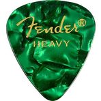 Fender 351 Shape Premium Pena (12 Adet) Elektro Gitar, Akustik Gitar, Mandolin ve Bass 351 için - Ağır Yeşil (Moto)