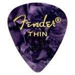 Fender 351 Shape Premium Pena (12 Adet) Elektro Gitar, Akustik Gitar, Mandolin ve Bass 351 için - İnce Mor (Moto)