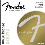 Fender 70XL 80/20 Bronze Extra Light Akustik Gitar Teli