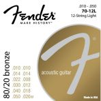 Fender 80/20 Bronze Acoustic Strings Ball End 70CL .011-.052 Akustik Gitar Teli
