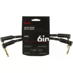 Fender Deluxe 2-Pack L/l Uçlu 15CM Siyah Tweed Patch Kablosu