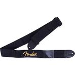Fender Logo Siyah/sarı Logo Gitar Askısı