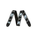 Fender Monogrammed Siyah/gri/mavi Gitar Askısı