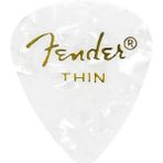 Fender Premium Celluloid Picks White Moto Thin Pick - 1 Adet Pena