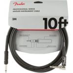 Fender Professional Düz/L Uç 3 m Siyah Enstrüman Kablosu