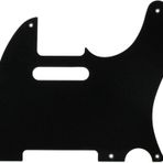 Fender Pure Vintage Pickguard, 52 Telecaster, 5-Hole - Black 1-Ply Telecaster Pickguard