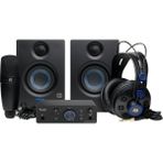 Fender Quantum Complete | Fender Quantum Lt 2 Ses Kartı, Eris 3.5 Gen 2 Stüdyo Monitörleri, M7 Mkıı Mikrofon, Hd7 Kulaklık ve Fender Studio Pro Yazılımdan Oluşan Kayıt Paketi - Siyah