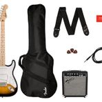 Fender Squier Sonic Stratocaster Pack 2 Tone Sunburst Elektro Gitar Seti