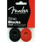 FENDER Strap Locks Gitar Askısı Kiliti Black and Red 4 Adet