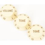 Fender Stratocaster Aged White Volume Tone Tone 3 Kontrol Düğmesi