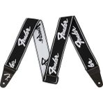 Fender Weighless Running Logo Gitar Askısı 5,1 Cm, Siyah/beyaz - Renkli