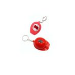 Fener ve Açacak Özellikli Baret Anahtarlık Fonksiyonlu Anahtarlık (1 ADET) (EBAT: 5,7 cm x 4,4 cm) (PRS-2168-3) (Kırmızı)
