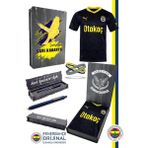 Fenerbahçe 23/24 Lacivert Çocuk Forma & Silikon Bileklik ve Uçlu Kalem Set Hediyelik Ahşap Kutulu - Renkli - 7 - 8 Yaş