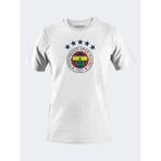 Fenerbahçe 5 Yıldız T-Shirt Konforlu ve Şık Tasarım ile Taraftarlar için Özel Ürün - Beyaz - 3XL