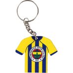 Fenerbahçe 6 Renk Logolu Forma Ahşap Anahtarlık - Renkli