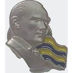 Fenerbahçe ATATÜRK BAYRAK ROZET-GÜMÜŞ