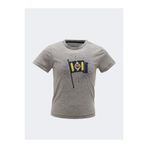 Fenerbahçe Çocuk Tribün Bayrak Logo T-Shirt, Gri Melanj, 16 Yaş