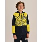 Fenerbahçe Çocuk Trıbun Brush Detaylı Sweat - 6 - Lacivert - Sarı