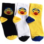Fenerbahçe Çocuk Yellow Maskot 3lü Çorap - Lacivert - Sarı - 11 - 12 Yaş