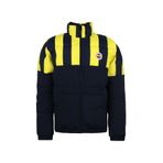 Fenerbahçe Erkek Çubuklu Mont, Lacivert-Sarı, 4XL Beden