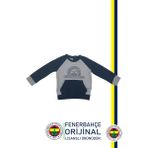 Fenerbahçe Fb Logo Sarı-Lacivert Bebek Sweat - 9 - 12 Ay - Gri