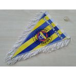 Fenerbahçe Flama Püsküllü ( 28x18cm) Vantuzlu, Asma Bayrak, Flama Bayrak, Üçgen Bayrak, Fenerbahçe Arması