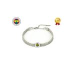 Fenerbahçe Hasır Çelik Unisex Bileklik,Gri Tek Ebat