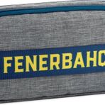 Fenerbahçe Kolon Detaylı Erkek Çocuk İki Bölmeli Kalem Kutusu/Kalemlik - Gri - Me25716