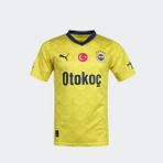 Fenerbahçe Lisanslı 2023/2024 Sezon Sarı Çocuk Forma - 7 - 8 Yaş - Sarı - Lacivert