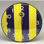 Fenerbahçe Lisanslı Duvar Saati Çizgili