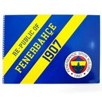 Fenerbahçe Lisanslı Resim Defteri 25x35cm Spiralli
