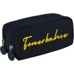 Fenerbahçe Lisanslı Sarı Logo Kalem Çantası Çift Bölmeli Fermuarlı 24725 Kalemlik Dayanıklı Yapı - Lacivert