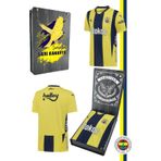Fenerbahçe Lisanslı Unisex 2024-2025 Yeni Sezon Sarı Lacivert Çubuklu Forma Ahşap Kutulu