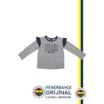 Fenerbahçe Lisanslı Uzun Kol Lacivert Bebek Sweat - 9 Ay - Gri