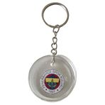 Fenerbahçe Logolu Anahtarlık, Yuvarlak, Şeffaf