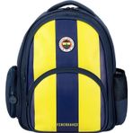 Fenerbahçe Okul Çantası Çubuklu Suni Deri İlkokul Sırt Çantası