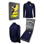 Fenerbahçe Orijinal 23/24 A Takım Hoca Yarım Fermuar Lacivert Çocuk Sweat Ahşap Kutulu