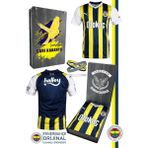 Fenerbahçe Orijinal 23/24 Çubuklu Çocuk Forma Bileklik Hediyeli Özel Tasarım Hediyelik Ahşap Kutulu - 13 - 14 Yaş - Lacivert